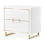 Palm Gate 2-Drawer Nightstand - Cloud White