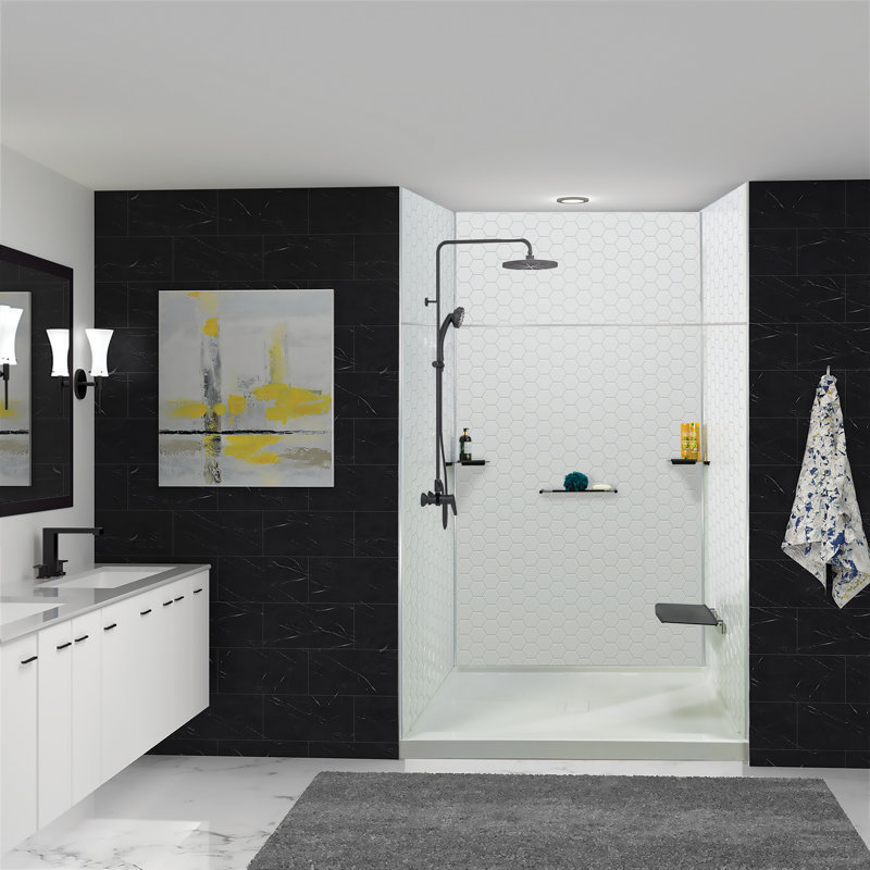 Tablette de douche Obaseki, Mat