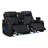 DUBAI 3PC Black Power Reclining Set