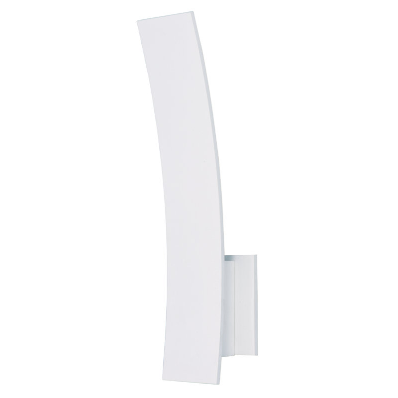 Azral LED Armed Sconce, White