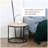 HOMCOM Round Nesting Tables Set of 2, Stacking Coffee Table Set with Metal Frame for Living Room, Grey