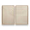 «Echoed Curves in Beige», ensemble de 2 impressions sur toile dans un cadre argenté, 12 po x 8 po