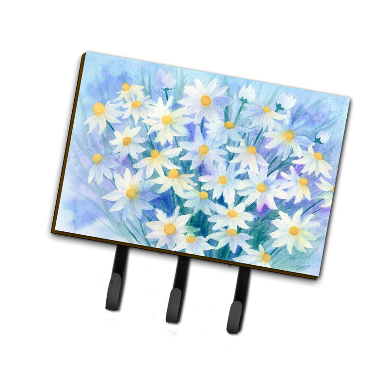 Organisateur de clés avec crochets pour clés Light and Airy Daisies