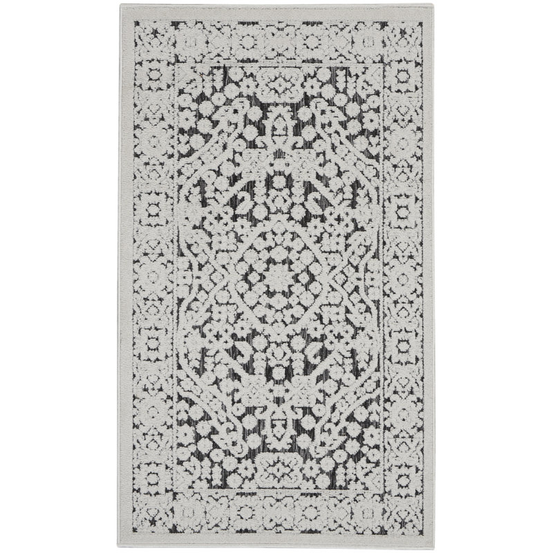 Tapis gris moderne Romelia, Rectangle 2 pi 2 po x 3 pi 9 po