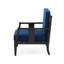 Chaise longue d'extérieur en bois de teck l 27,1 po avec coussin Louque-651251285-651570811