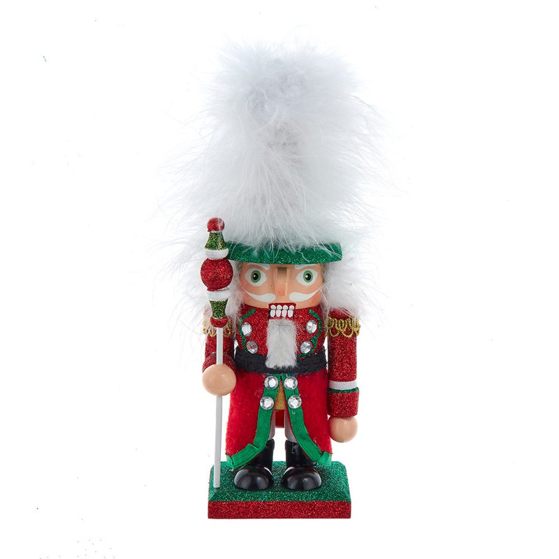 Collection casse-noisette en bois Kurt Adler Hollywood, rouge, vert et blanc, 9 po