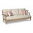 Arikka 141 " W Straight Eucalyptus Solid Wood Patio Sectional Set with Cushions