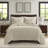 Oversized Queen Bedding Sets, Cotton Filled Herringbone Quilt For Home