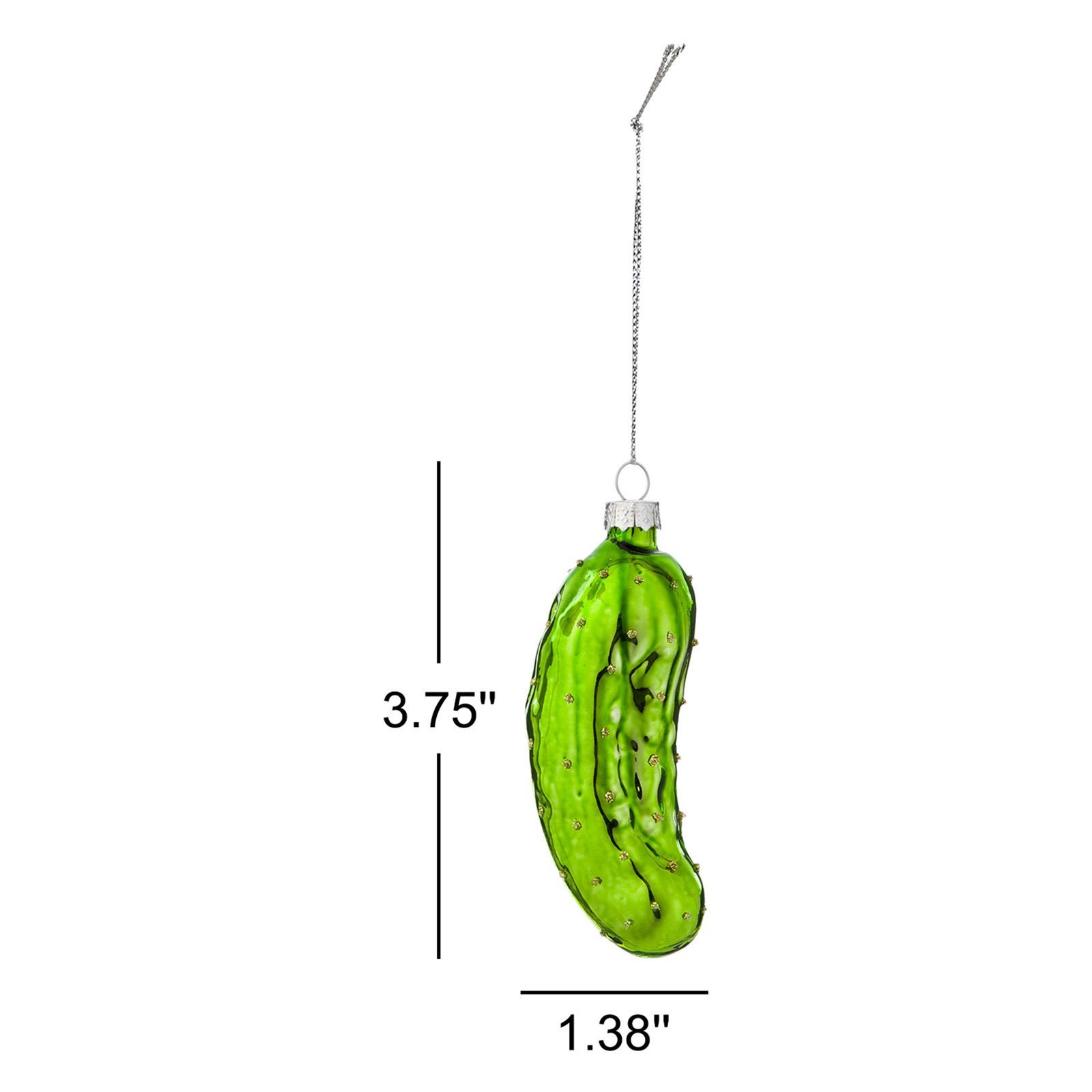The Story of the Christmas Pickle Glass Holiday Shaped Ornament