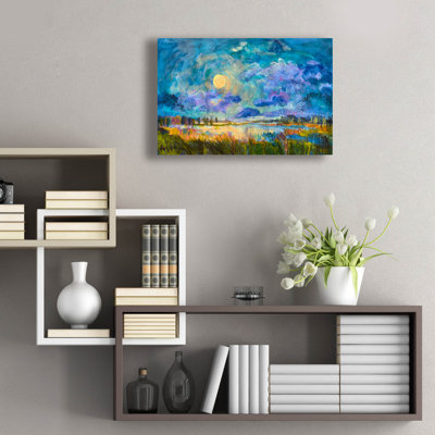  «Moon Rising» par Dorothy Fagan, art mural en verre acrylique