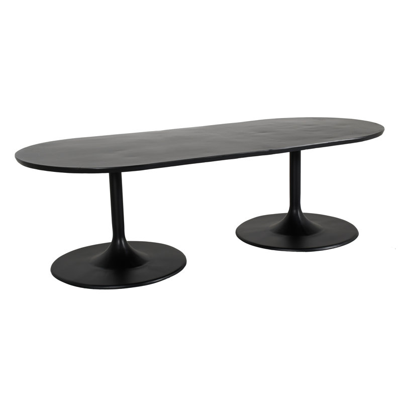 Tulip Outdoor Oval Dining Table,  42" W x 108" L x 28.5" H