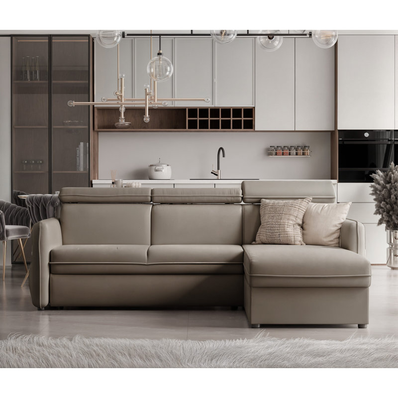 3 Seater Sofa Bed, Cream