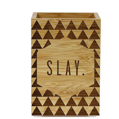 "slay" bambou porte-stylo en bois