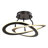 Concord 2 - Light 19.69'' Simple Geometric Led Semi Flush Mount For Living Room/Bedroom-975171462
