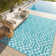 Geometric Reversible Plastic Outdoor Rug Yard Seaside Camping Large Mat