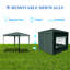 Pavillon de jardin extérieur 10 pi x 10 pi avec 4 parois latérales détachables - pour rassemblements, pavillon de jardin robuste de 10 pi x 10 pi, douches idéales, fêtes, événements, etc.-2114090212