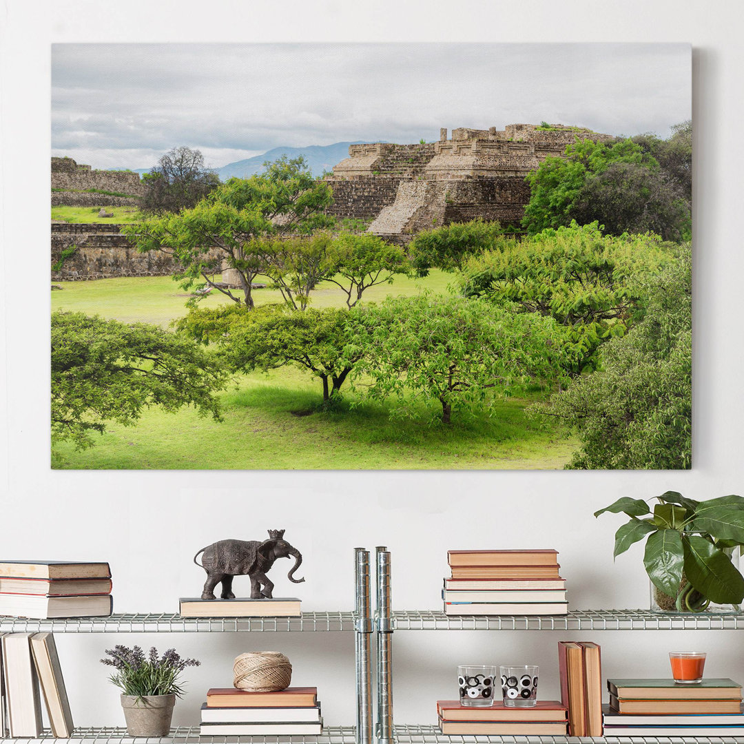 Leinwandbild Pyramide von Monte Alban