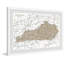 Kentucky Colorful Outline - cadre photo, impression sur papier-1195834028