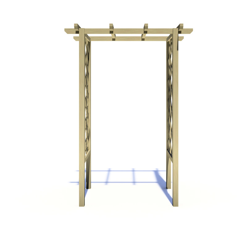 Pressure Treated Arch Trellis, 243cm H x 133cm W x 103cm D cm