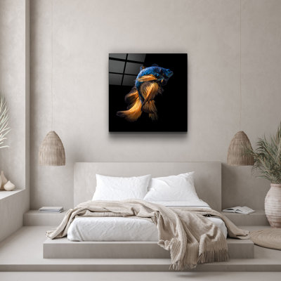 Superbe peinture décorative en verre trempé de 19,7 po x 19,7 po | 100% verre trempé, épaisseur: 0,16 pouce | Impression UV pour des couleurs éclatantes | Parfait pour la décoration intérieure, le salon ou le bureau