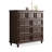 Dark Walnut Solid Wood Accent Cabinet
