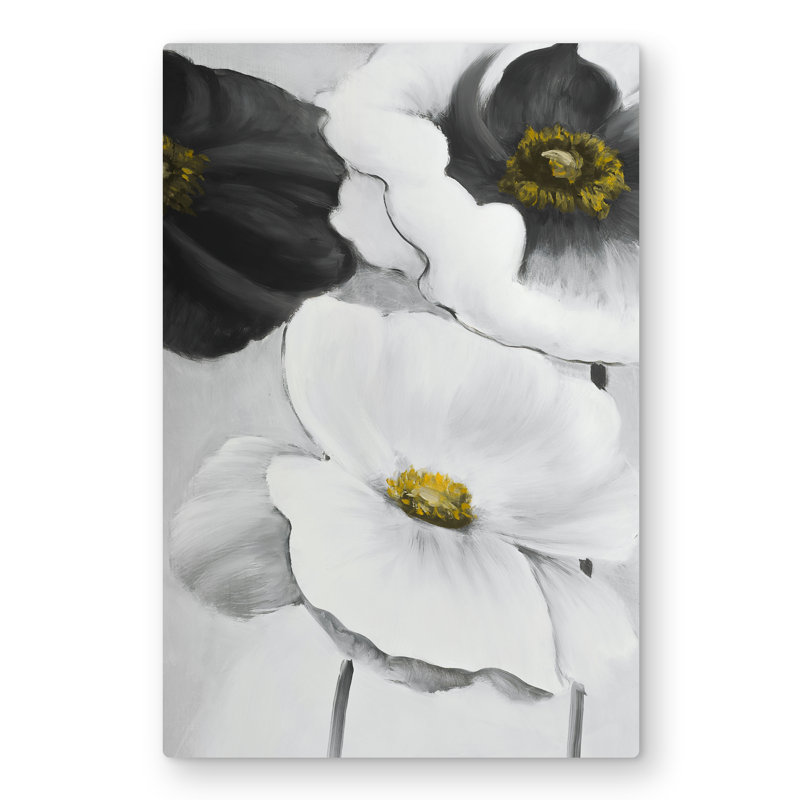 Assorted White Flowers - Bathroom Floral Metal Print Decor