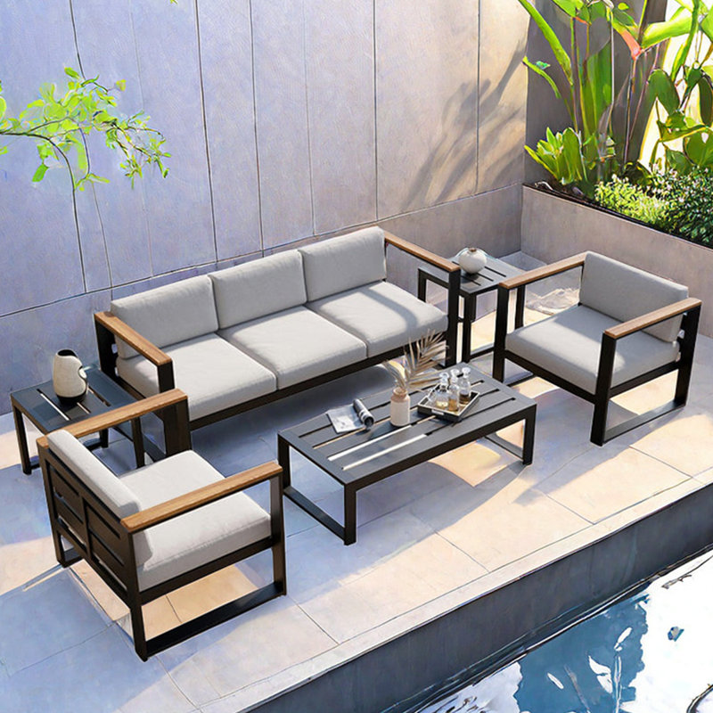 Canapé d'extérieur en aluminium pour terrasse