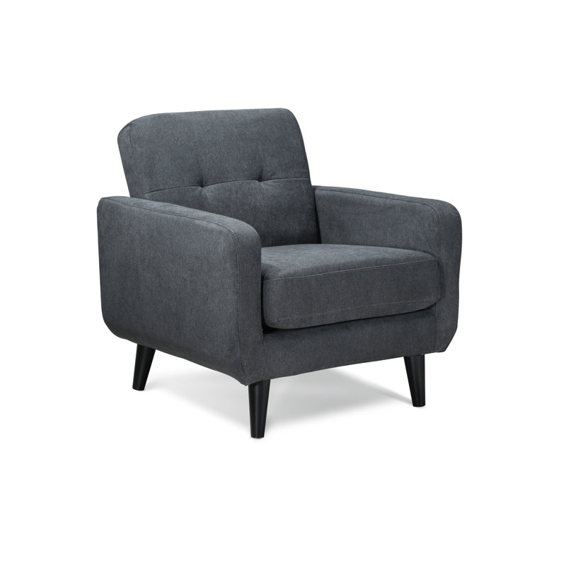 Harth Upholstered Armchair, Charcoal