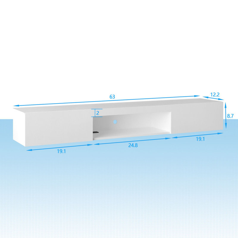 Media Console, White
