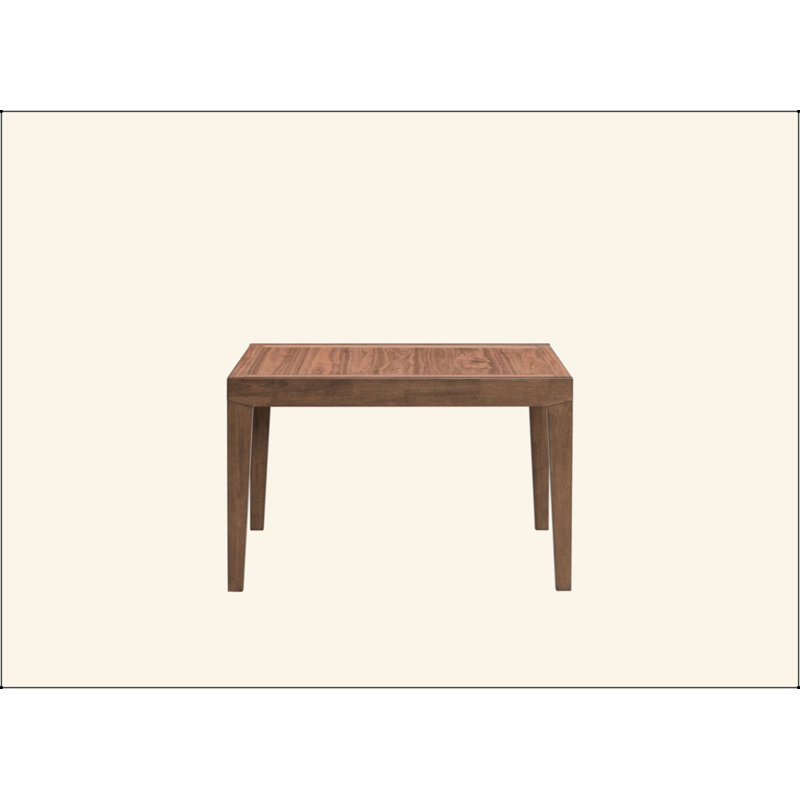 Walnut Finish Dining Table W/ Extension Leaf
