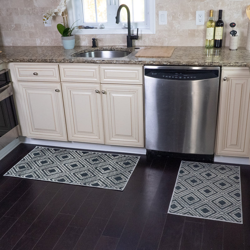 Tapis de cuisine polyvalent 2 pièces