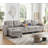 Kentrell Sectional Sofa With USB Ports & Cup Holders-1528807894