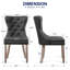 Chaise parsons capitonnée et rembourrée à oreilles (ensemble de 4)-1444264794-1444264797