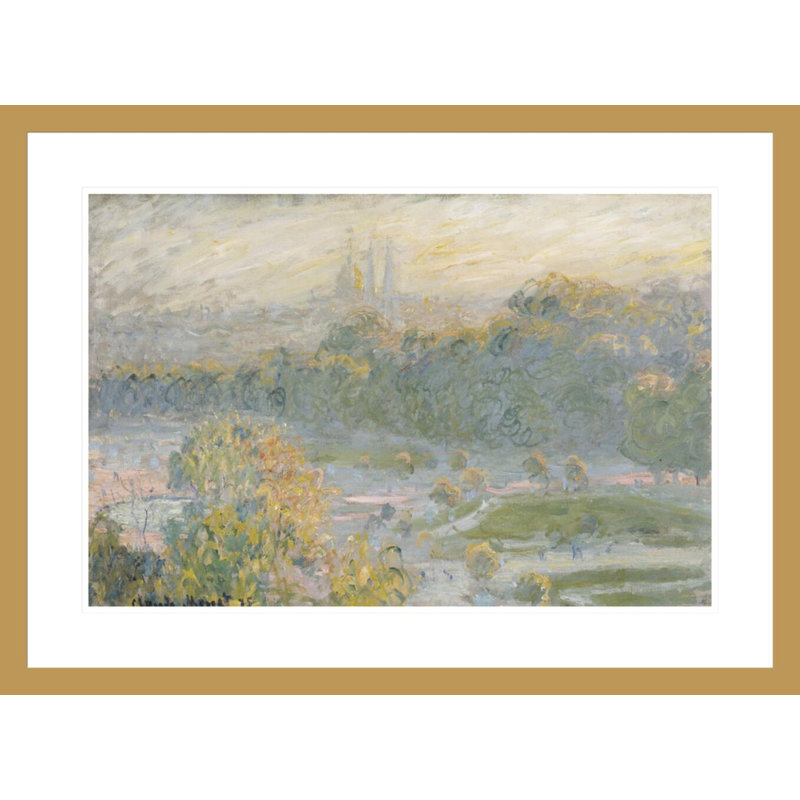 Les Tuileries (étude) par Claude Monet, H 21,73 po x l 29,5 po