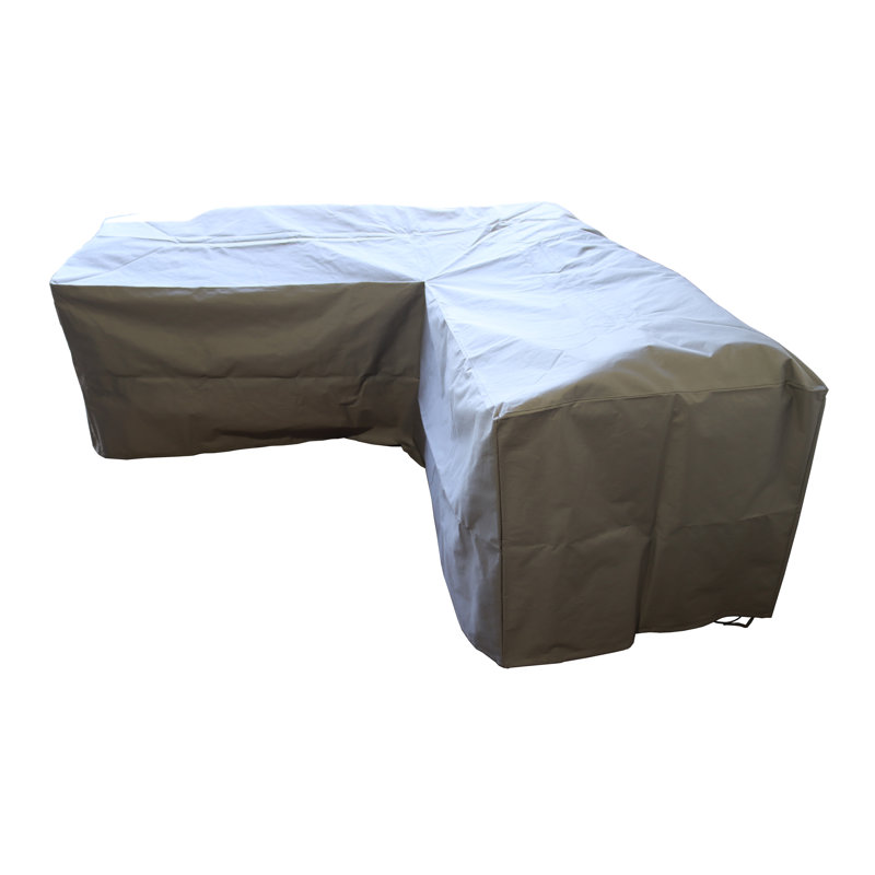 MILAN COVER :Heavy Duty Polyester Grey one piece Cover - to fit Milan Corner set MILCORLOU-WS (L2090/2030*H700cm)