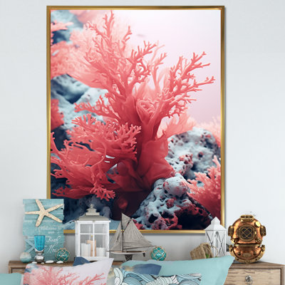 «Pink Coral And Anemones Dance II», reproduction sur toile