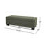 Banc de rangement avec repose-pieds avec couvercle à charnières - Conception rectangulaire pour le rangement des sièges et du rangement caché, repose-pieds rembourré en tissu durable pour le salon, la chambre à coucher et le vestibule-759668014
