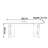 Retro small rectangular dining table-127047406