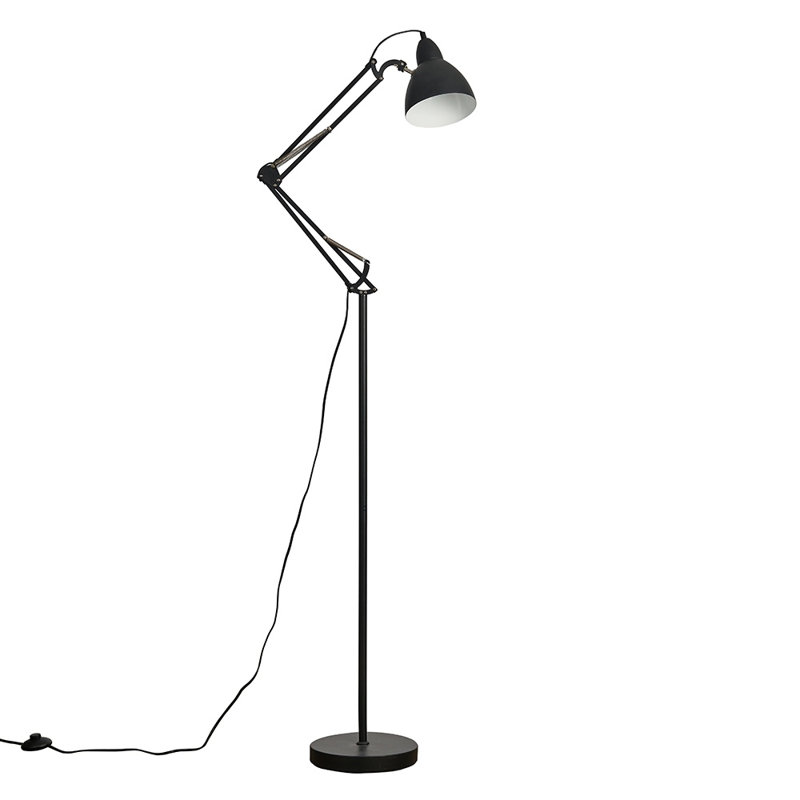 Dilem 168cm Swing Arm Floor Lamp, No, Black