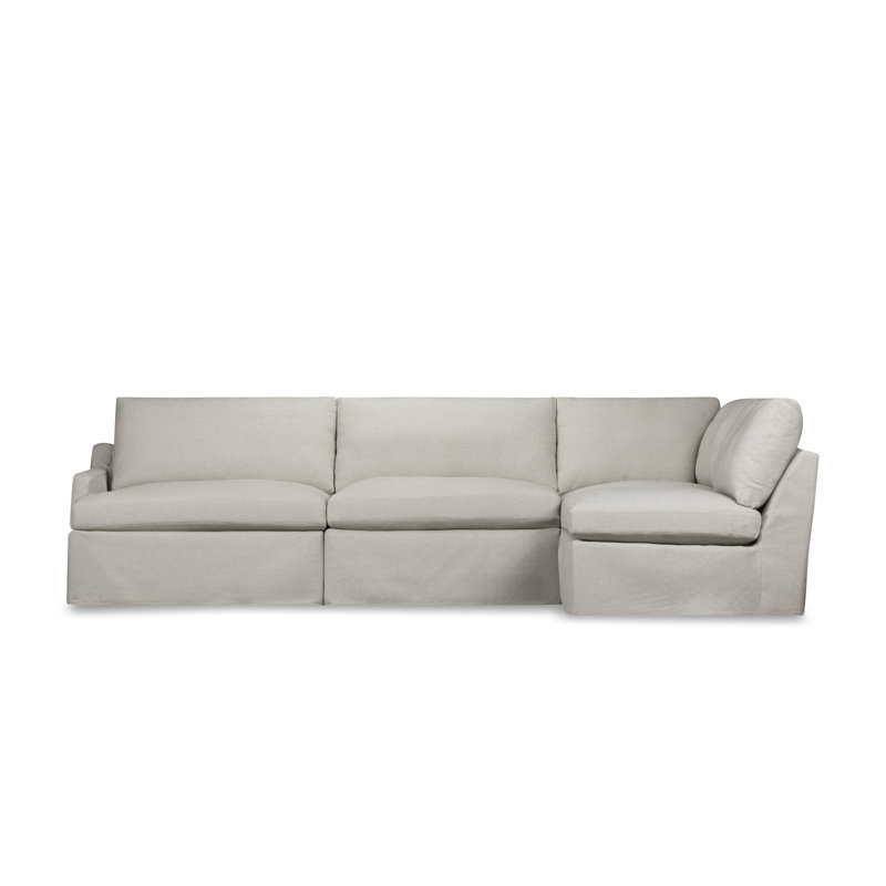 Canapé modulaire 4 pièces Wrenley, Coton Bayou Sunshine, Orienté à droite