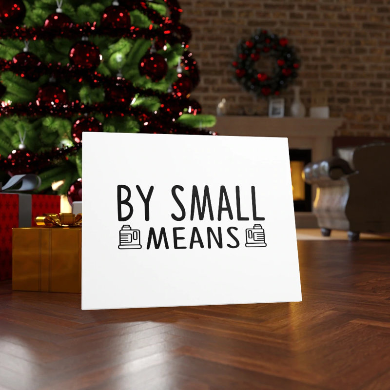 By Small Means - Wrapped Canvas Print, 46cm H x 61cm W