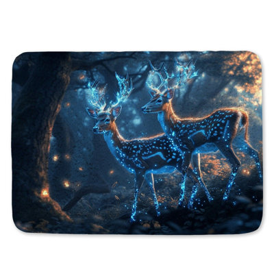 Tapis de bain Glowing Deer Fantasy
