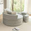 Canapé avec repose-pieds et repose-pieds Chenille-1198474