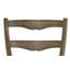 Chaise d'appoint Parfield en tissu brun clair et finition chêne vieilli, ensemble de 2