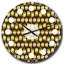Rétro à pois - horloge murale moderne Mid-Century-40748102
