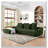 Upholstered L-Shape Sectional Sofa Couch-120801299