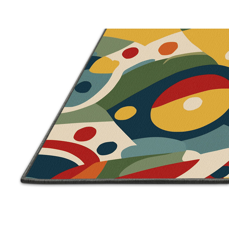 Vibrant Pulse Rug, Rectangle 4' x 6'