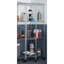 EcoStorage® 27" W x 18" D 4 Tier Corner Wire Shelving with Wheels