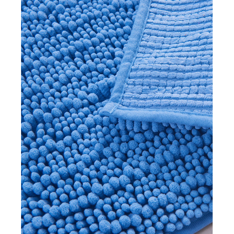 Tapis de bain Kanagy, L 17 po x L 24 po, Bleu