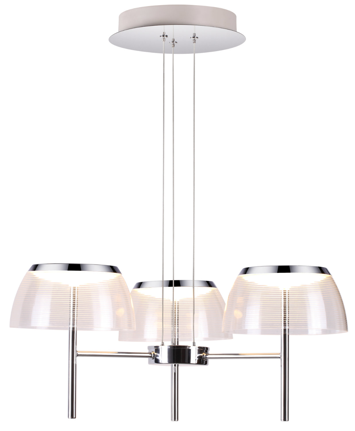 Metro Lane Crumley 3-Light LED Shaded Chandelier | Wayfair.co.uk